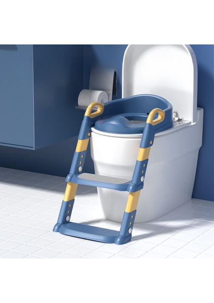 Çocuk Merdivenli Klozet Adaptörü Yükseklik Ayarlı Pratik Tuvalet Eğitici Klozet Oturak