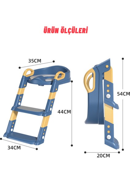 Çocuk Merdivenli Klozet Adaptörü Yükseklik Ayarlı Pratik Tuvalet Eğitici Klozet Oturak fırsatları