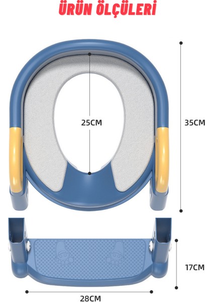 Çocuk Merdivenli Klozet Adaptörü Yükseklik Ayarlı Pratik Tuvalet Eğitici Klozet Oturak indirimleri