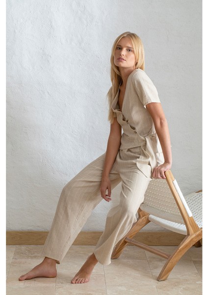 Violeta Pijama Takımı Natural