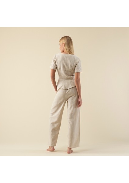 Violeta Pijama Takımı Natural