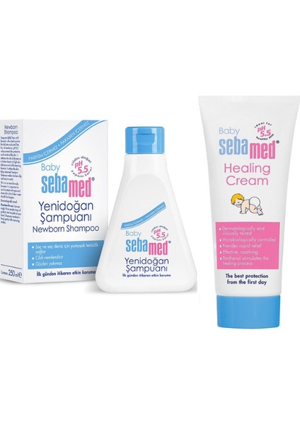 Baby Yenidoğan Şampuanı 250 ml - Sebamed Bebe Bez Bölgesi Bakım Kremi 50 ml