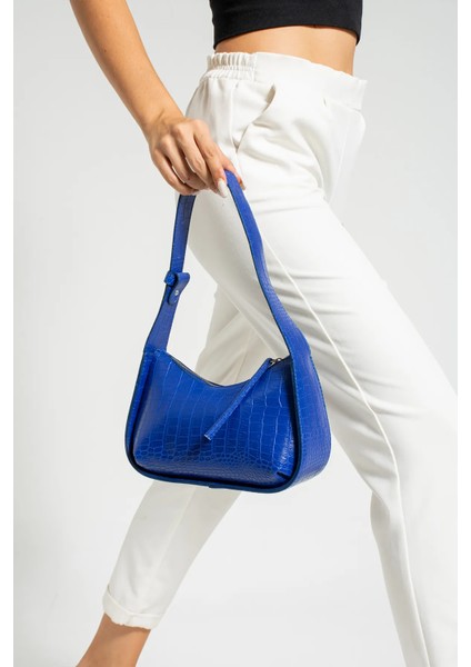 Kadın Kroko Desenli Baget El Çantası fiyatları