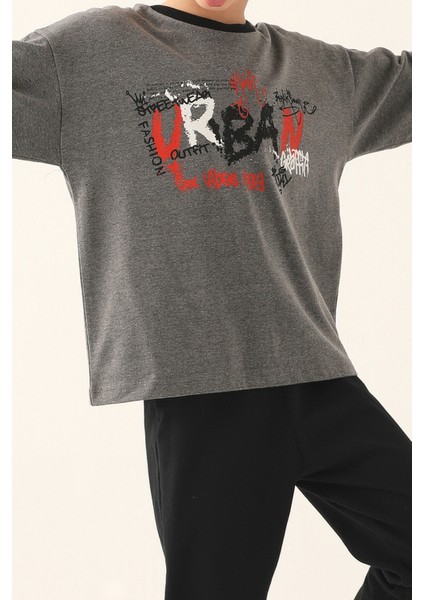 New York Lacivert Erkek Çocuk Uzun Kol Pijama Takım modelleri