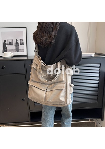 Kadınlar Için Kanvas Çanta 2023 Yeni Stil Orman Tarzı Basit Crossbody Çanta Büyük Kapasiteli Alet Tarzı Askılı Çanta Öğrenci Sınıf Çantası (Yurt Dışından) fiyatları