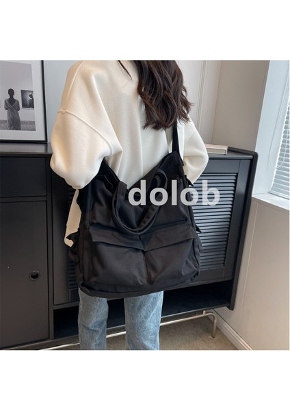 Kadınlar Için Kanvas Çanta 2023 Yeni Stil Orman Tarzı Basit Crossbody Çanta Büyük Kapasiteli Alet Tarzı Askılı Çanta Öğrenci Sınıf Çantası (Yurt Dışından) fırsatları