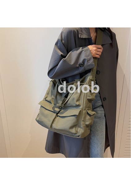 Kadınlar Için Kanvas Çanta 2023 Yeni Stil Orman Tarzı Basit Crossbody Çanta Büyük Kapasiteli Alet Tarzı Askılı Çanta Öğrenci Sınıf Çantası (Yurt Dışından) indirimleri