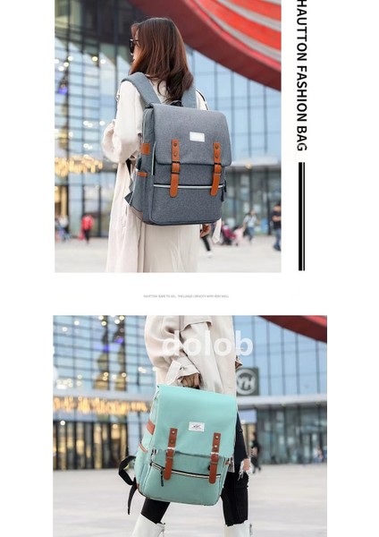 Erkekler ve Kadınlar Için Naylon Sırt Çantası, Büyük Kapasiteli USB Şarj Iş Moda Bilgisayar Sırt Çantası (Yurt Dışından) modelleri