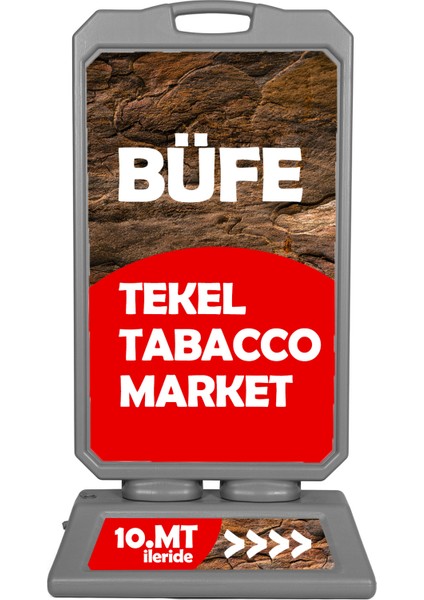 Taşınabilir Ayaklı Tabela Çift Yön Baskılı 50 x 82 cm Tasarım ve Baskı + Uygulama Dahil Hazır Reklam Dubası Tabela fiyatları