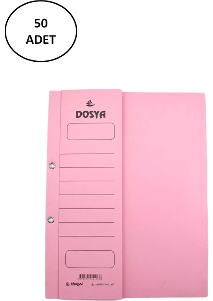 Kapsüllü Dosya Yarım Kapak 1. Kalite Avrupa 50 'li
