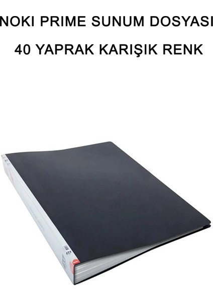 Prime Sunum Dosyası 40 Yaprak Karışık Renk