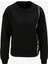 Bisiklet Yaka Baskılı Siyah Kadın Sweatshirt 6RYM70 1