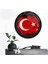Bayrak Yuvarlak Cam Tablo 1