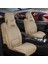 fiat Egea Sedan Lüx Deri Oto Koltuk Kılıfı 5'li Set Tam Takım Cross Bej 1