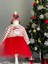 Kız Çocuk Yeni Yıl Noel Baba Tüllü Yılbaşı Elbise Taç Hediyeli 1