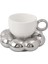 Çiçek Kahve Fincanı ve Tabağı Seti Sevimli Kupa ve Tabağı Seti Ayçiçeği Tabağı ile Seramik Kahve Fincanı Latte Bardak 6.7 Oz Gümüş (Yurt Dışından) 1