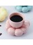 Çiçek Kahve Fincanı ve Tabağı Seti Sevimli Kupa ve Tabağı Seti Ayçiçeği Tabağı ile Seramik Kahve Fincanı Latte Bardak 6.7 Oz Gümüş (Yurt Dışından) 4