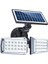 80LED Çift Kafa Güneş Duvar Işık Sensörü Cob Duvar Lambası Spot Açık Havada Güneş Enerjili Bahçe Işık Yard LED Lamba Su Geçirmez (Yurt Dışından) 1