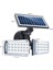 80LED Çift Kafa Güneş Duvar Işık Sensörü Cob Duvar Lambası Spot Açık Havada Güneş Enerjili Bahçe Işık Yard LED Lamba Su Geçirmez (Yurt Dışından) 2