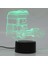 Satranç 3D LED Lamba 7 Renk Gece Lambaları Basın LED USB Masa Lambası Uyku Ev Dekor Gece Lambası (Yurt Dışından) 5