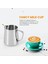 Süt Köpürtme Sürahisi 350ML (12OZ)BUHARLAMA Sürahi Paslanmaz Çelik Süt Kahve Cappuccino Latte Art Barista Buhar Sürahi Süt Sürahisi Dekorasyon Kalemli Fincan (Yurt Dışından) 2