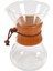 800ML Kahve Makinesi Üzerine Dökün, Cam Sürahi ve Yeniden Kullanılabilir Filtre ile Manuel Kahve Damlatıcı Brewer, Gerçek Açık Kahverengi Ahşap Kollu (Yurt Dışından) 1