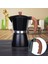 3 Fincan Moka Cezve Espresso Makinesi Küba Kahve Makinesi Ev Ofis Için Aracı (150 ml Siyah) (Yurt Dışından) 3