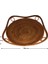 Yuvarlak Rattan Tepsi Kolları ile Çay Ekmek Servis Sepeti Dokuma Depolama Tepsisi Ev Dekorasyon, 2 Adet (Yurt Dışından) 3