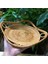 Yuvarlak Rattan Tepsi Kolları ile Çay Ekmek Servis Sepeti Dokuma Depolama Tepsisi Ev Dekorasyon, 2 Adet (Yurt Dışından) 5