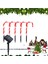 Dört Güneş Lolipop Işıkları Için Bir Açık Su Geçirmez LED Noel Şeker Işıkları Tatil Dekorasyon Çim Işıkları (Yurt Dışından) 4
