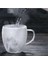 Şeffaf Cam Kahve Fincanı Süt Viski Çay Çift Isıya Dayanıklı Kokteyl Votka Şarap Kupa DRINKWARE-200ML (Yurt Dışından) 5