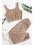 Kolsuz Askılı Peluş Polar Alt Üst Pijama Takımı 1