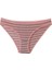 Kadın 3'lü Çizgili Bikini Slip Külot 3