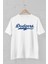 Dodgers Baskılı Bisiklet Yaka Erkek Tişört 3