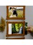 Ahşap 3'lü 15X21 cm Ipli Fotoğraf Askılı Yatay 2