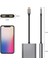 4ın1 USB Tip C Hub'dan Çift 4K Hd'ye Uyumlu Şarj Bağlantı Noktası Usb-C Bağlantı Istasyonu Adaptörü Çift Ekran Desteği (Yurt Dışından) 4