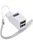Taşınabilir Çoklu Arayüz Hub Ayırıcı Usb3.0 Yüksek Hızlı Hub Beyaz (Yurt Dışından) 1