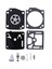 5 Adet/grup Karbüratör Tamir Rebuild Diyafram Kiti Husqvarna 362 365 371 372 Walbro Tipi Testere Yedek Parçayı Değiştirin (Yurt Dışından) 1