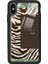 iPhone Xs Kahve Zebra Tasarımlı Glossy Telefon Kılıfı 1