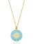 Jewelry 14 Ayar Altın Taşlı Mavi Mineli Kuzey Yıldızlı Kolye KRS-N134-14GNZ 1