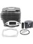 Husqvarna 365 Motorlu Testere Silindir Piston Nikasil Kaplama Conta 48MM(ALP Pistonlu) Kesim Motoru Gömlek Piston 2
