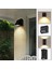 3W Modern Minimalist Açık Su Geçirmez Duvar Lambası LED Açık Bahçe Işık Kapı Işık Balkon Balkon Bahçe Işık Sıcak Beyaz (Yurt Dışından) 3