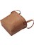 Doğal Yuvarlak Hasır Sepetli Kova El Yapımı Tutacaklı Turuncu 33X21X26CM (Yurt Dışından) 4