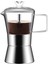 Moka Indüksiyonlu Set Üstü Espresso Makinesi, Cam Üstlü ve Paslanmaz Çelik Espresso Moka Pot, Klasik Italyan Kahve Makinesi, 240ML (Yurt Dışından) 1