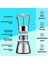 Moka Indüksiyonlu Set Üstü Espresso Makinesi, Cam Üstlü ve Paslanmaz Çelik Espresso Moka Pot, Klasik Italyan Kahve Makinesi, 240ML (Yurt Dışından) 2