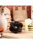 Ahşap Zincir Bağlantı Dekoru 3 Bağlantı Ahşap Düğüm Dekor El Oyma Dekor Modern Çiftlik Evi Raf Dekor Boho Siyah (Yurt Dışından) 4