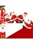 2pcs Noel Kapı Çerçevesi Süslemeleri Ahşap Süslemeler Noel Baba Christmaswood El Sanatları Noel (Yurt Dışından) 2