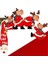 2pcs Noel Kapı Çerçevesi Süslemeleri Ahşap Süslemeler Noel Baba Christmaswood El Sanatları Noel (Yurt Dışından) 3