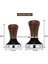 Ceviz Saplı Kahve Sabotajı 51MM, Espresso El Sabotajı 51MM, 304 Paslanmaz Çelik Matlı Espresso Kahve Sabotajı (Yurt Dışından) 2