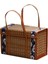 Piknik Dokuma Sepet Hasır Saklama Çantası Kolu Katlanmış Meyve Alışveriş Gıda Kolu Rattan Çim Katlanabilir Bambu Sepet B (Yurt Dışından) 1
